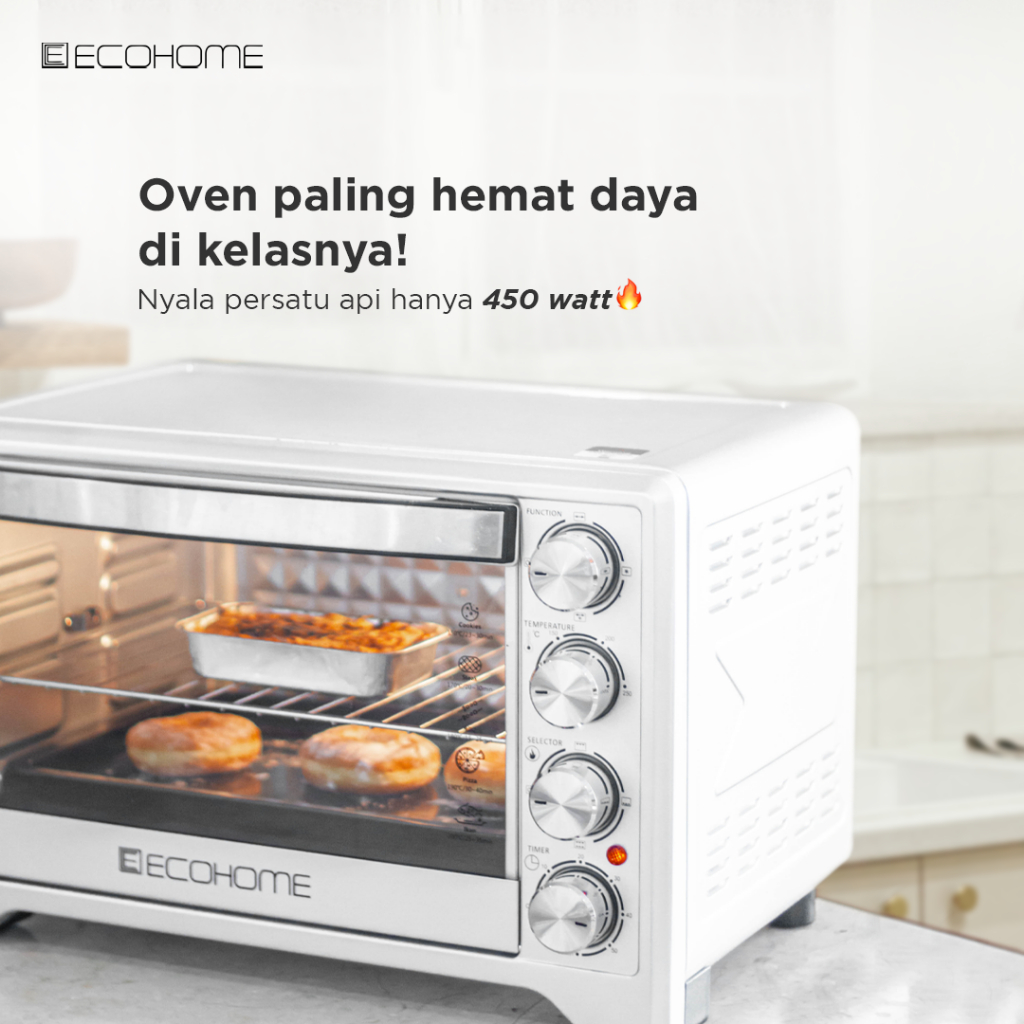 Ecohome Oven Platinum EOP888 38L Low Watt Air Fryer Multifungsi - Gambar 11
