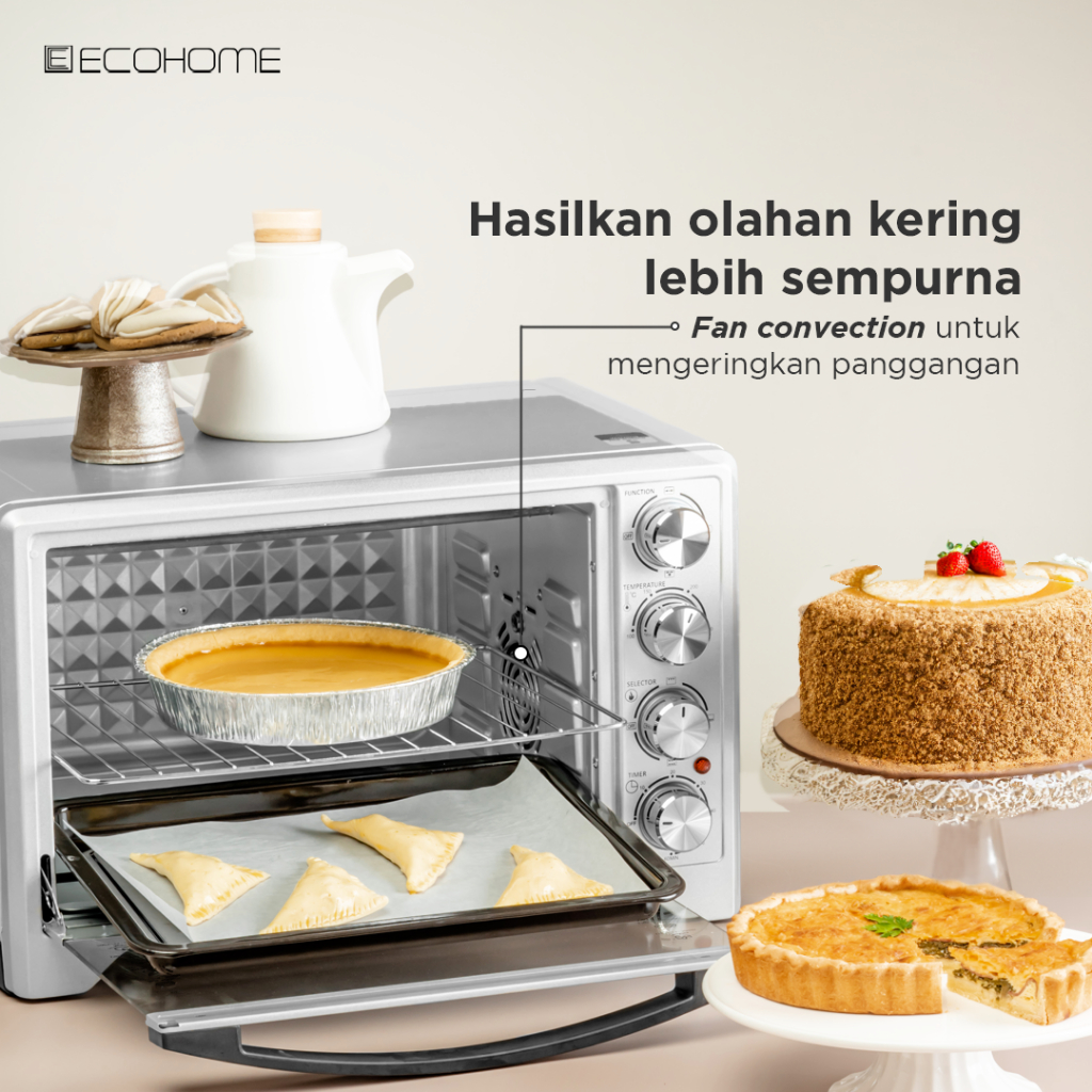 Ecohome Oven Platinum EOP888 38L Low Watt Air Fryer Multifungsi - Gambar 13