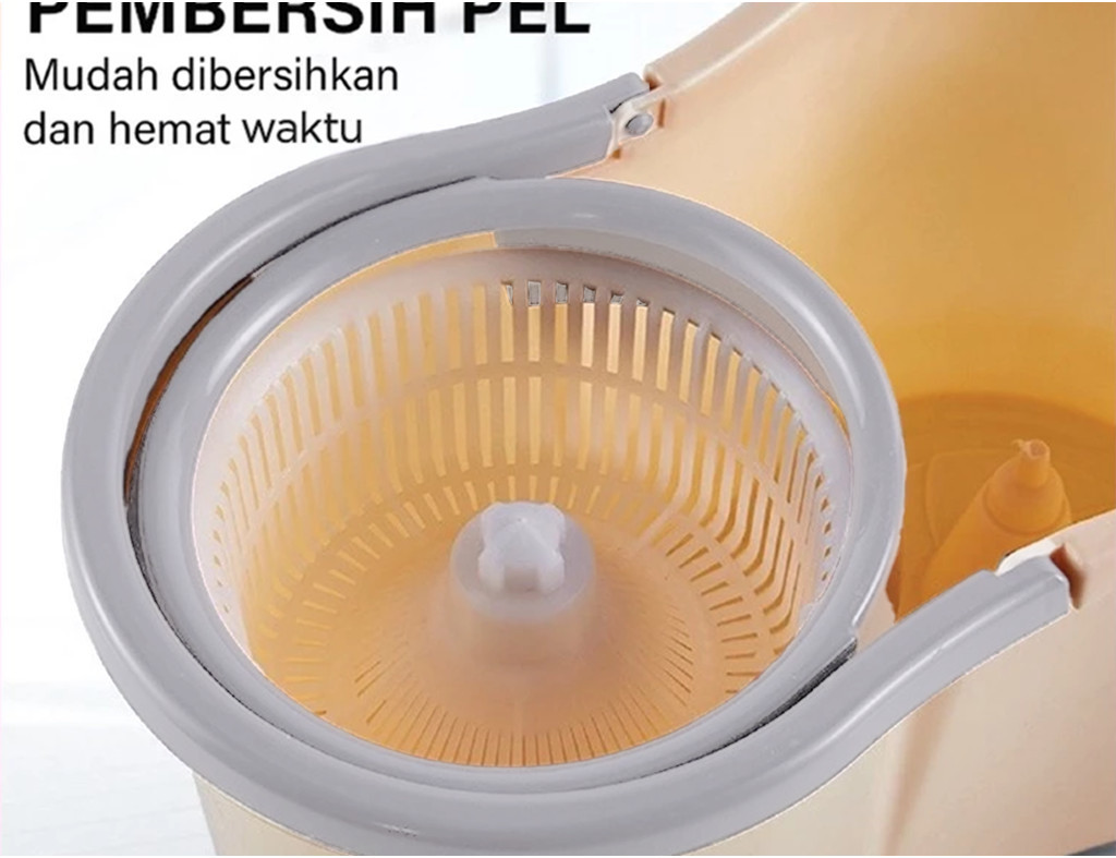 GOTO Abel Spin Mop Alat Pel Lantai Otomatis Putar 360 Praktis - Gambar 12
