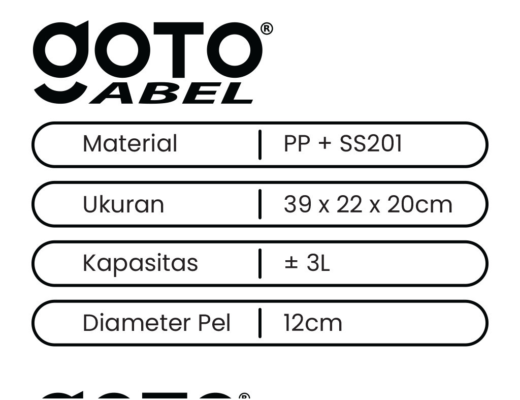 GOTO Abel Spin Mop Alat Pel Lantai Otomatis Putar 360 Praktis - Gambar 15