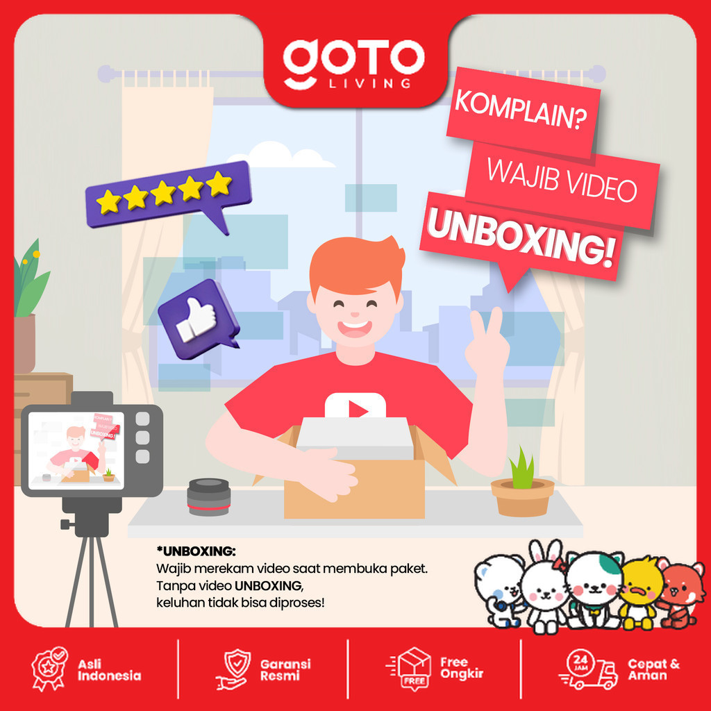 GOTO Abel Spin Mop Alat Pel Lantai Otomatis Putar 360 Praktis - Gambar 8