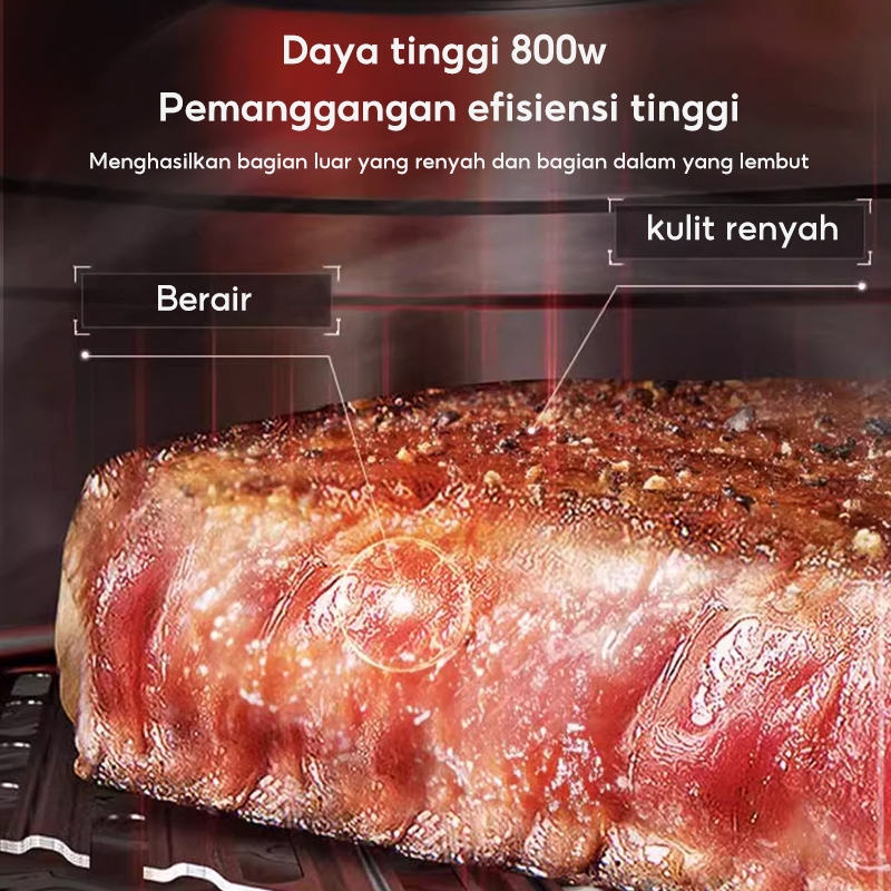 HAN RIVER Air Fryer 4.2 Liter HRAF03WT Penggoreng Udara Low Watt 800W Anti Lengket Garansi 2 Tahun - Gambar 3