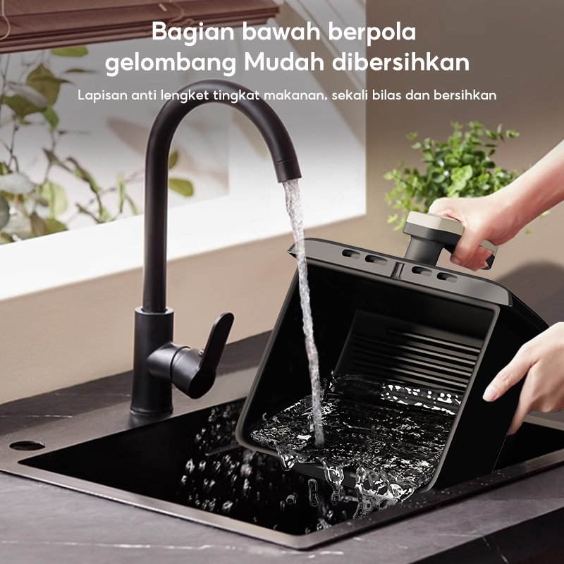 HAN RIVER Air Fryer 4.2 Liter HRAF03WT Penggoreng Udara Low Watt 800W Anti Lengket Garansi 2 Tahun - Gambar 9