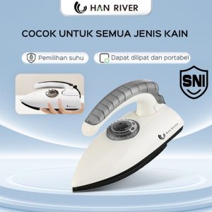 HAN RIVER Setrika Portabel 400W Lipat Mini Anti Lengket Garansi 1 Tahun