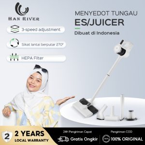 HAN RIVER Vacuum Cleaner Nirkabel Wet Dry 3 in 1 25000Pa Seri HRXCQ08WT