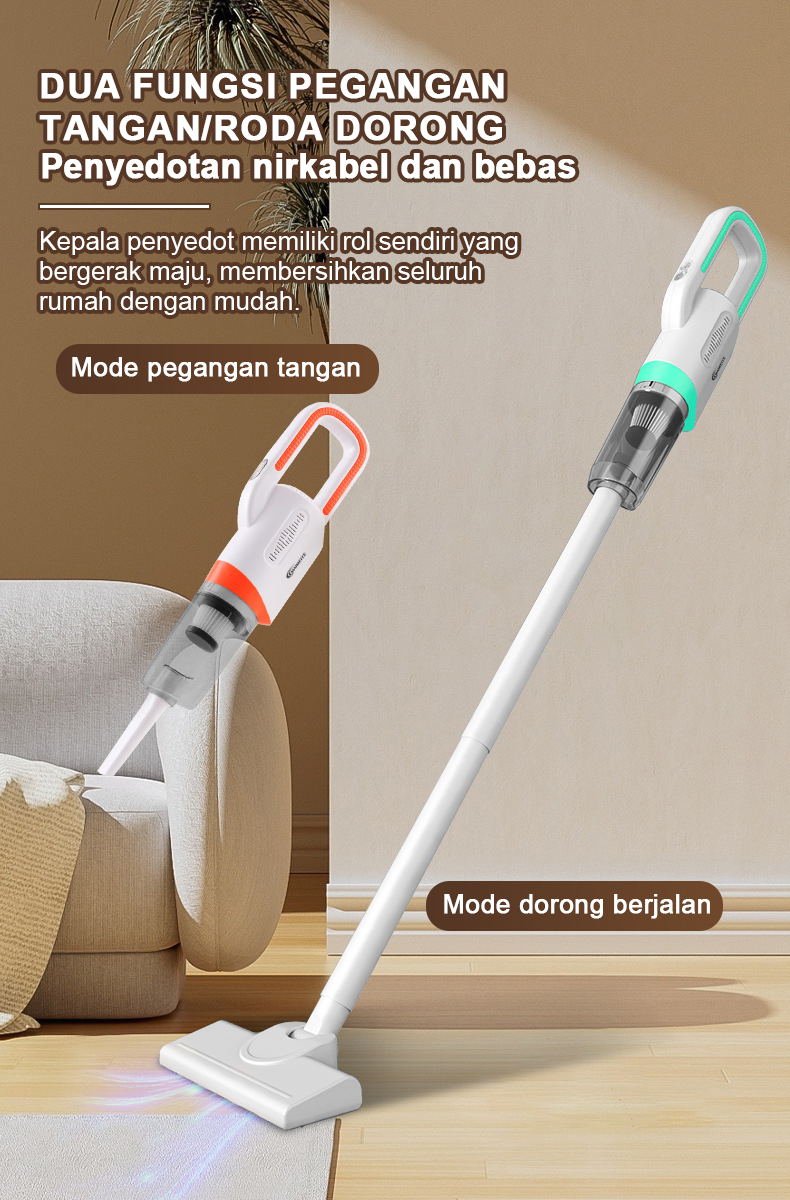 MAIMEITE Penyedot Debu Nirkabel 5 in 1 Vakum Portabel 20000Pa - Gambar 10