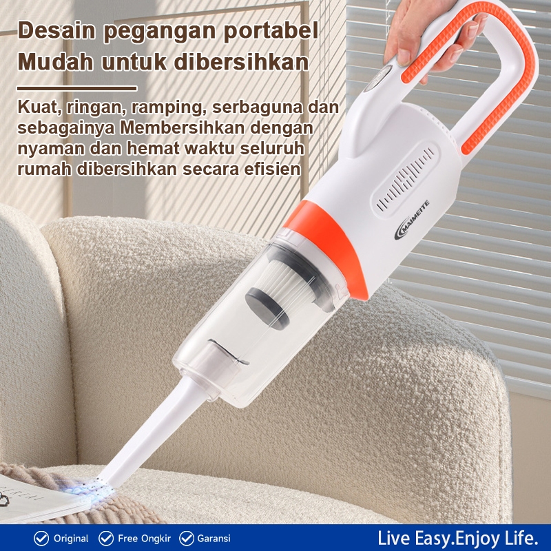 MAIMEITE Penyedot Debu Nirkabel 5 in 1 Vakum Portabel 20000Pa - Gambar 8