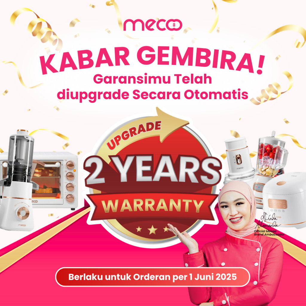 Mecoo Oven Listrik 22 Liter Aesthetic Low Watt 400W Pemanasan Merata - Gambar 3