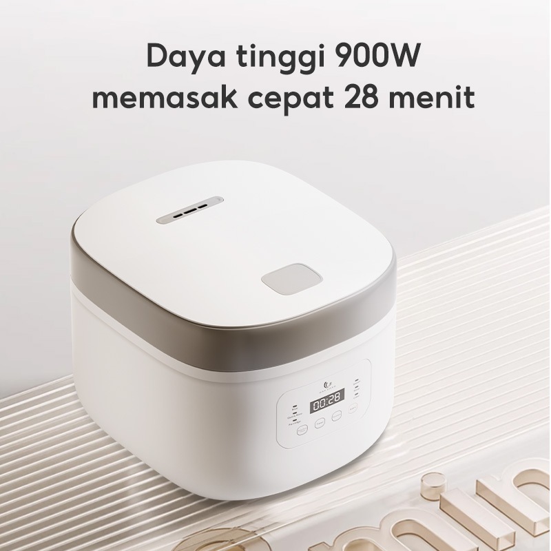 Penanak Nasi Digital HAN RIVER 2.2L Smart Touch Rice Cooker Anti Lengket Multiguna HRRC01GD - Gambar 4