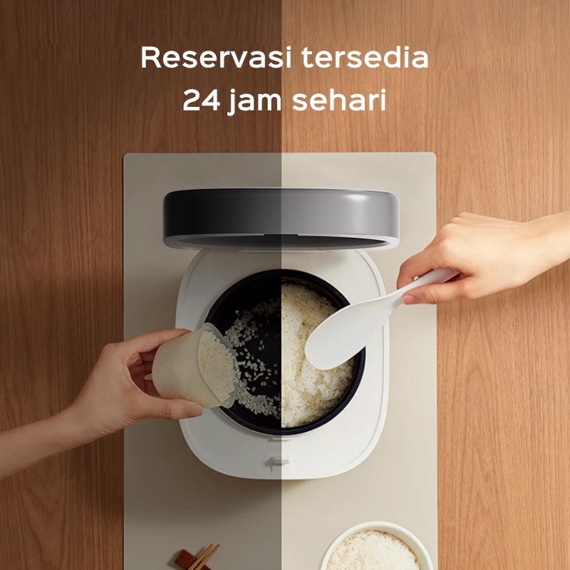 Penanak Nasi Digital HAN RIVER 2.2L Smart Touch Rice Cooker Anti Lengket Multiguna HRRC01GD - Gambar 9