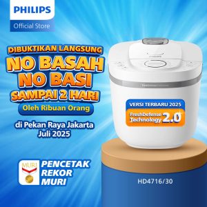 Philips Penanak Nasi Digital 1,8L HD4716/30 FreshDefense 2.0 White