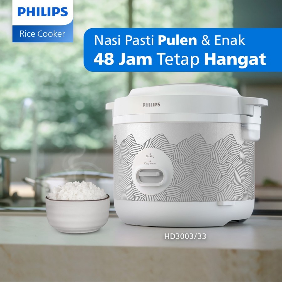 Philips Rice Cooker 1.8 Liter HD3003 Smart 3D Heating 400W - Gambar 6