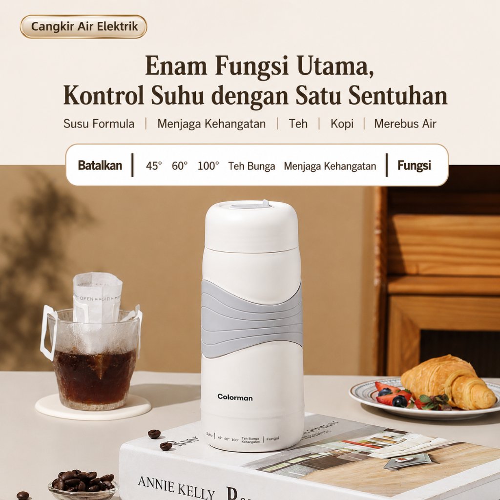 SUSU Life Teko Listrik Gelas Pemanas Air Elektrik Portable 500ml Stainless Steel 300W - Gambar 7