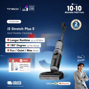 Tineco Floor One i5 Stretch Plus II Smart Wet Dry Cordless Vacuum Cleaner