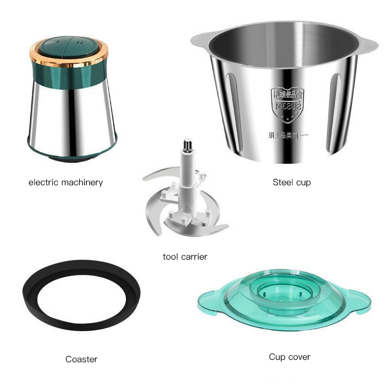 VISHAL Blender Daging Chopper Meat Grinder 2L Stainless Steel VS-1860 - Gambar 8