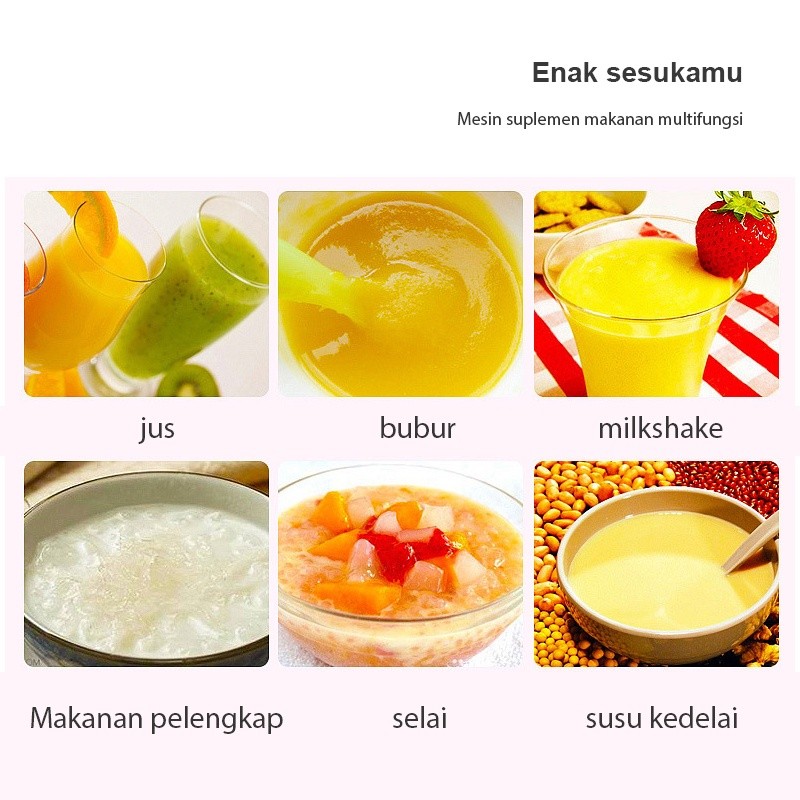 Vishal Blender Kapsul Serbaguna Portabel 4 Pisau Tajam VS-1828 - Warna Random - Gambar 4