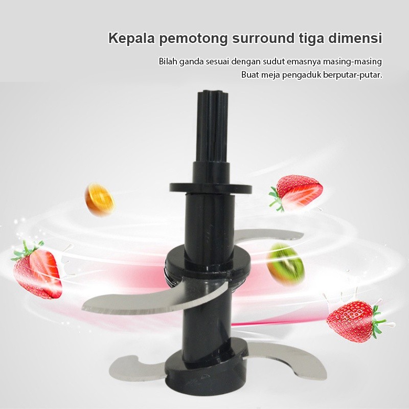 Vishal Blender Kapsul Serbaguna Portabel 4 Pisau Tajam VS-1828 - Warna Random - Gambar 5