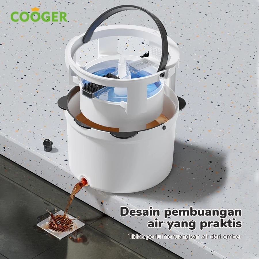 freemir x COOGER Panda Plus Alat Pel Putar Pemisah Air Bersih Kotor - Gambar 6
