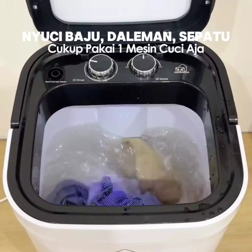 Pandaoma Mesin Cuci Mini Atro Portabel 4.5kg Hemat Listrik - Gambar 2