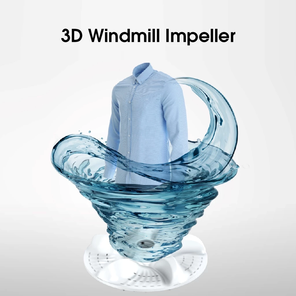 Hisense Mesin Cuci 1 Tabung Top Loading 8KG WTAG803T 3D Windmill Impeller - Gambar 4