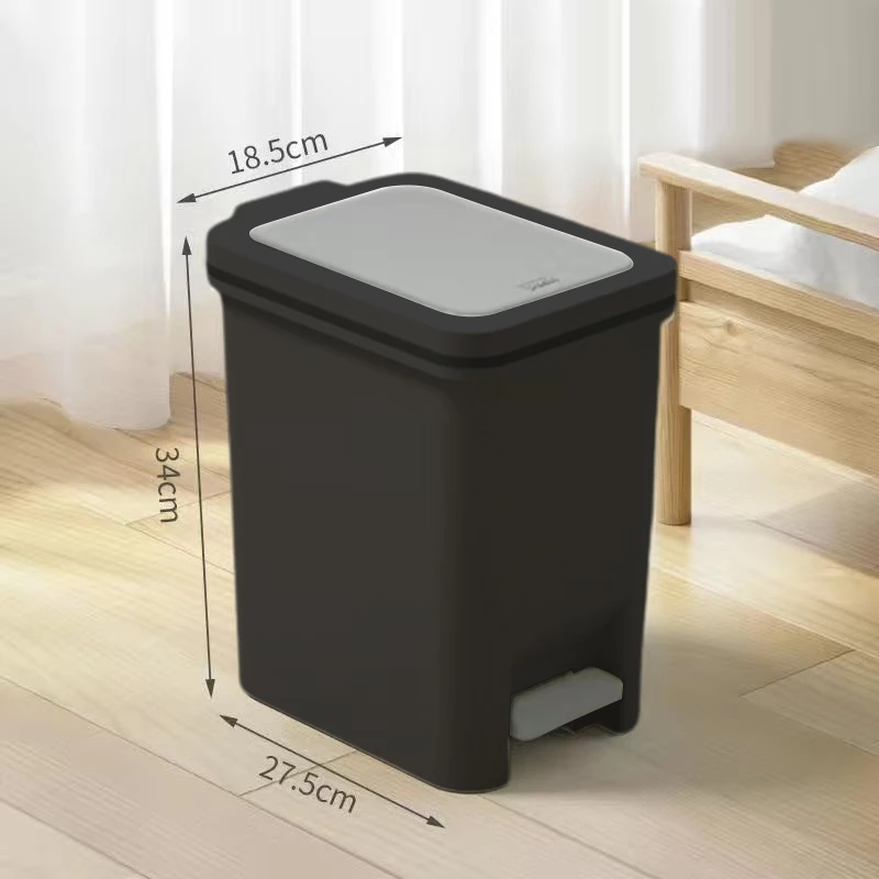 Bassy Tempat Sampah Injak Pop-Up Minimalis Anti Bau Plastik Kamar Mandi Dapur HSB791 - Gambar 10