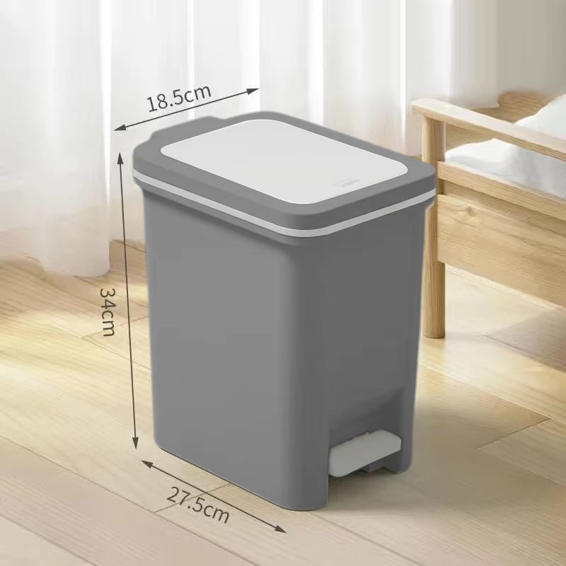 Bassy Tempat Sampah Injak Pop-Up Minimalis Anti Bau Plastik Kamar Mandi Dapur HSB791 - Gambar 7