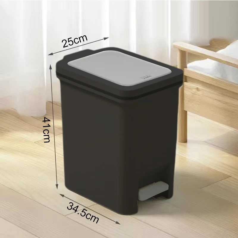 Bassy Tempat Sampah Injak Pop-Up Minimalis Anti Bau Plastik Kamar Mandi Dapur HSB791 - Gambar 12