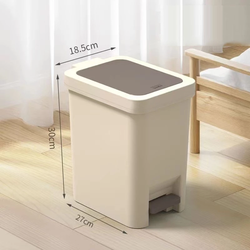 Bassy Tempat Sampah Injak Pop-Up Minimalis Anti Bau Plastik Kamar Mandi Dapur HSB791 - Gambar 8
