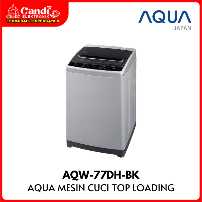 Mesin Cuci AQUA Top Loading 7 Kg Fuzzy Logic Hijab Mode AQW-77DH-BK - Gambar 4