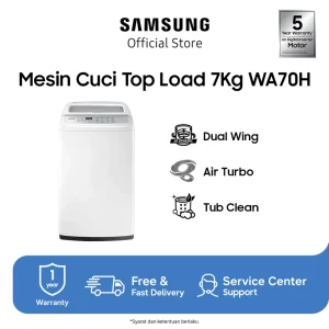 Samsung Mesin Cuci Top Loading 7Kg Eco Tub Clean WA70H4200SW SE