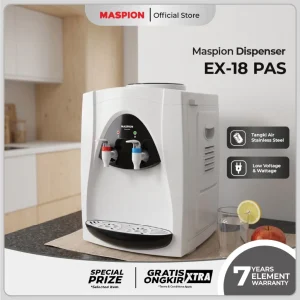 Maspion Dispenser Portable Hot and Normal EX-18 PAS Meja Hemat Listrik Garansi Resmi