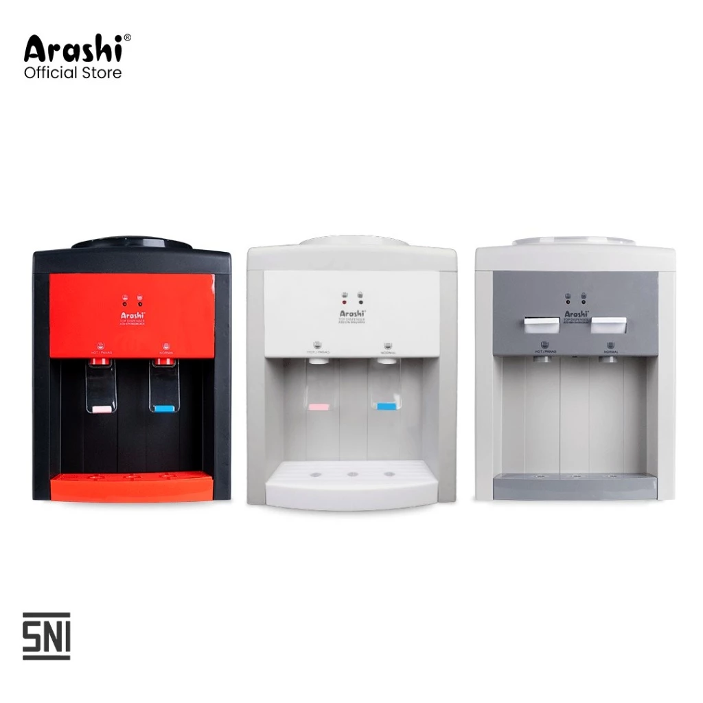 Arashi Top Dispenser ATD Galon Atas Hot Normal Bodi Matte 400 Watt