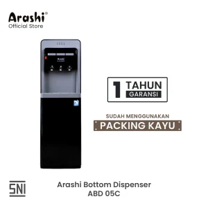 Arashi Bottom Dispenser ABD 05C Grayblack Galon Bawah Hot & Cool