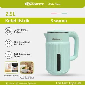 MAIMEITE Teko Listrik 2.5L Electric Kettle Stainless Steel Cepat Panas Otomatis