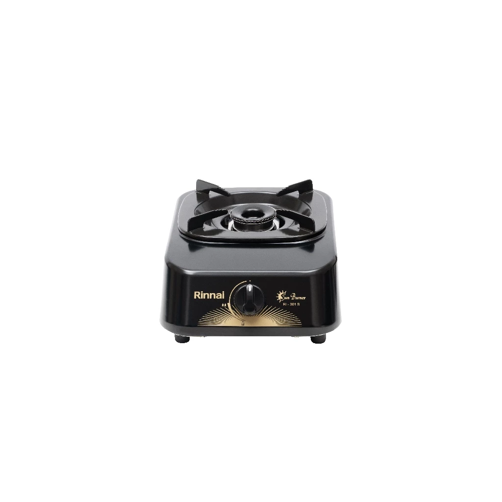 Rinnai RI-301S Kompor Gas 1 Tungku Sun Burner Bodi Kokoh Hitam Garansi Resmi - Gambar 2