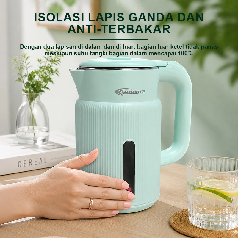 MAIMEITE Teko Listrik 2.5L Electric Kettle Stainless Steel Cepat Panas Otomatis - Gambar 4