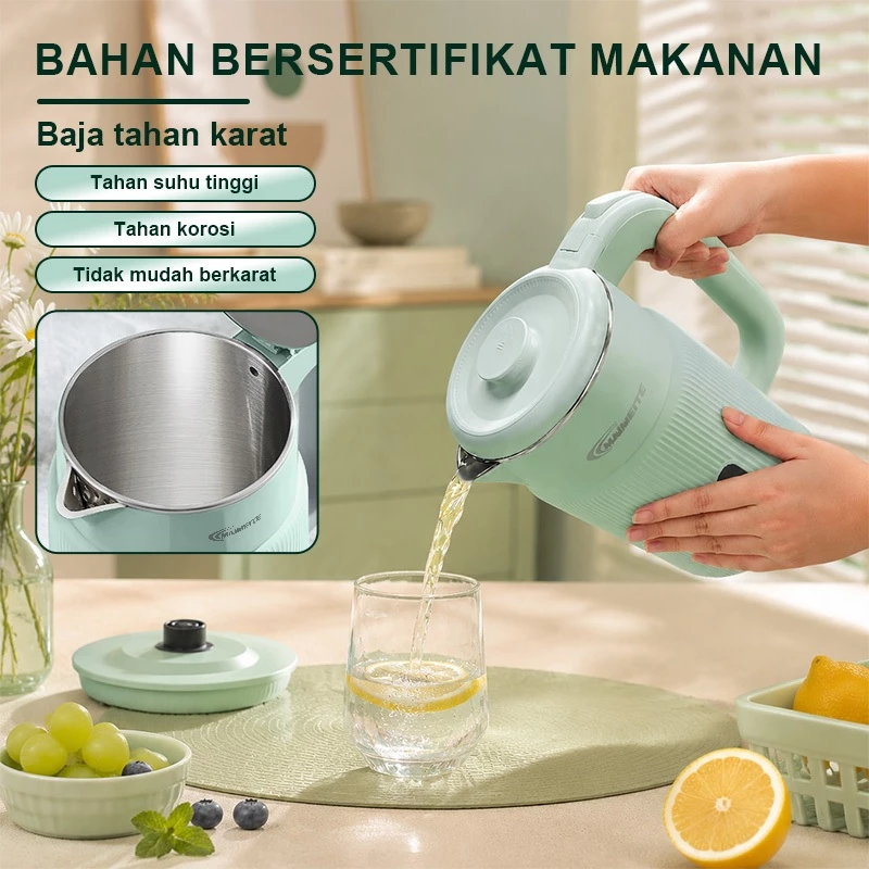 MAIMEITE Teko Listrik 2.5L Electric Kettle Stainless Steel Cepat Panas Otomatis - Gambar 3