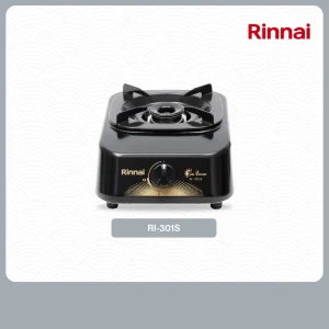 Rinnai RI-301S Kompor Gas 1 Tungku Sun Burner Bodi Kokoh Hitam Garansi Resmi