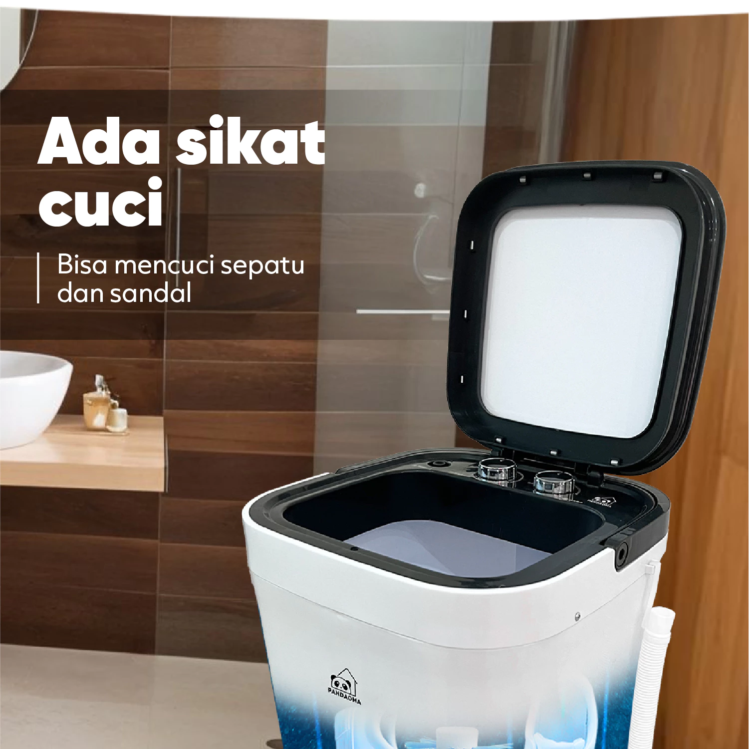 Pandaoma Mesin Cuci Mini Atro Portabel 4.5kg Hemat Listrik - Gambar 12