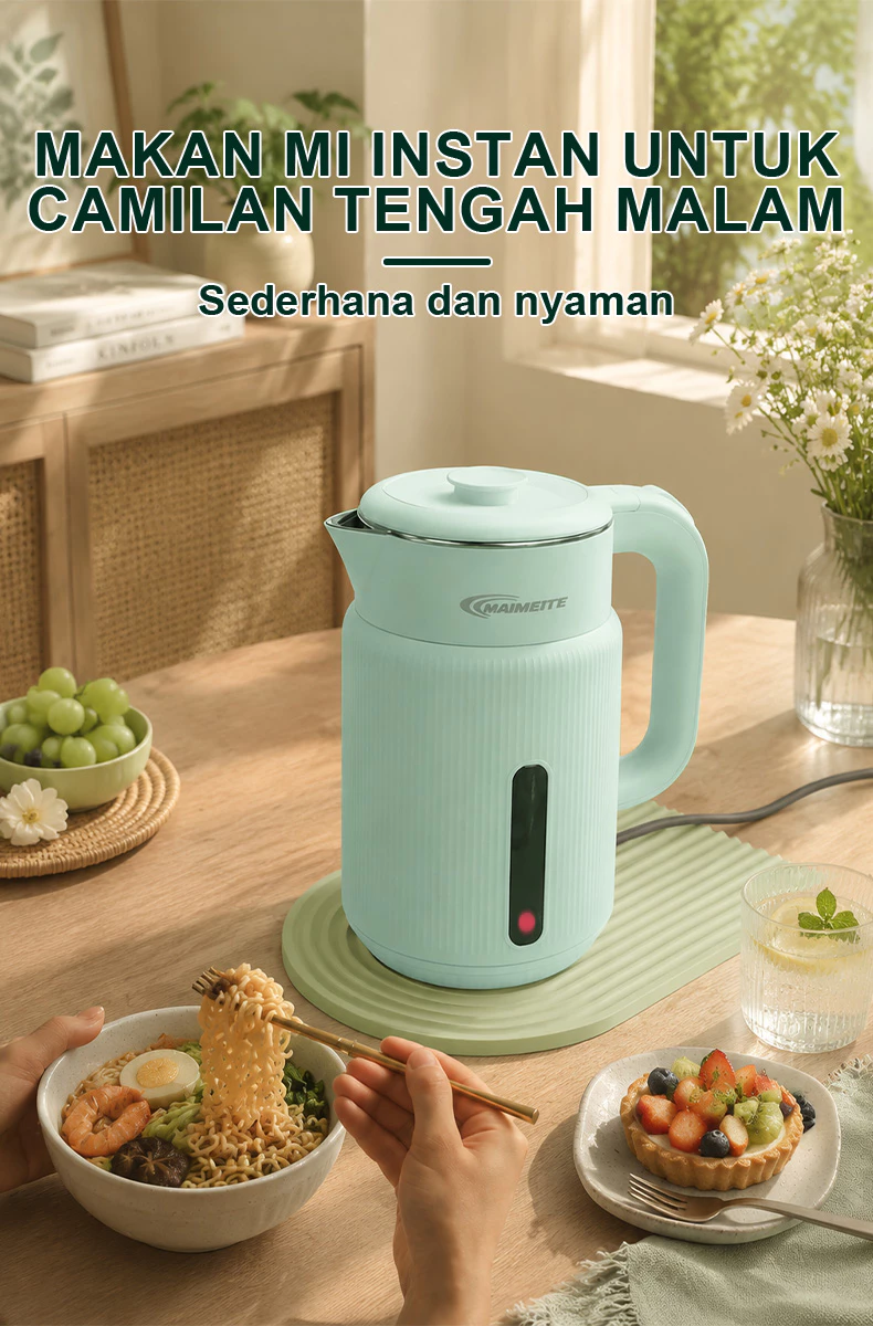 MAIMEITE Teko Listrik 2.5L Electric Kettle Stainless Steel Cepat Panas Otomatis - Gambar 13