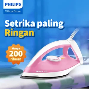 Setrika Philips Diva GC122/47 Pink 350 Watt Tapak Anti Lengket Original