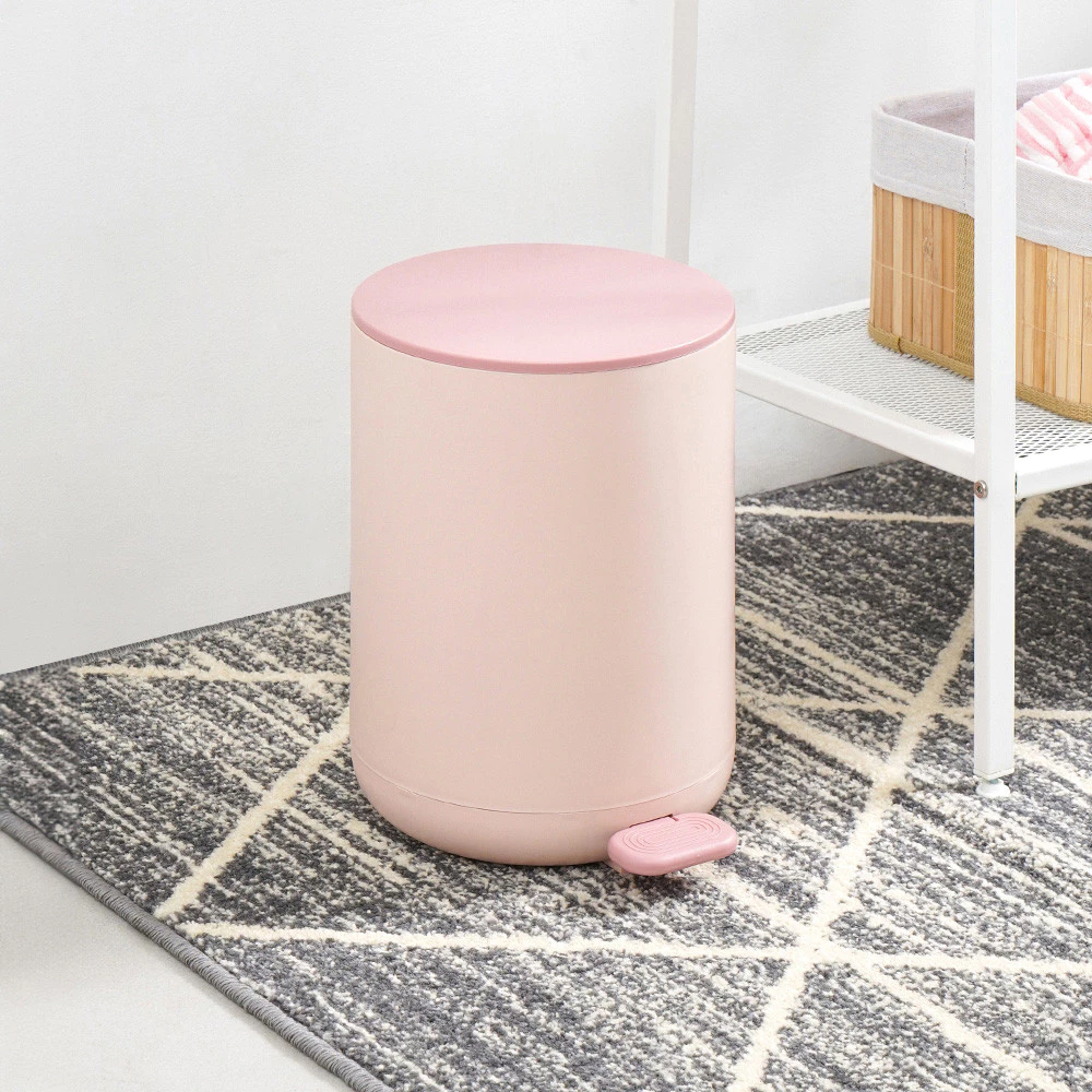 Informa Milo Tempat Sampah Pedal Plastik 8 Liter Pink Desain Ringkas Higienis - Gambar 2